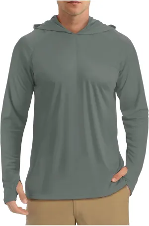 Sun Shirts for Men Hoodie UV Protection Breathable Long Sleeve Shirts Lightweight Quick Dry SPF Hiking Fishing Shirts