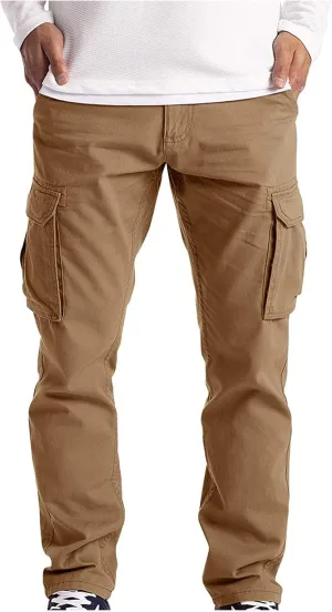 Sweatpants for Men Big and Tall Casual Mens Gifts Cargo Pants Hiking Workout Joggers and Zipper Pockets Men's Joggers