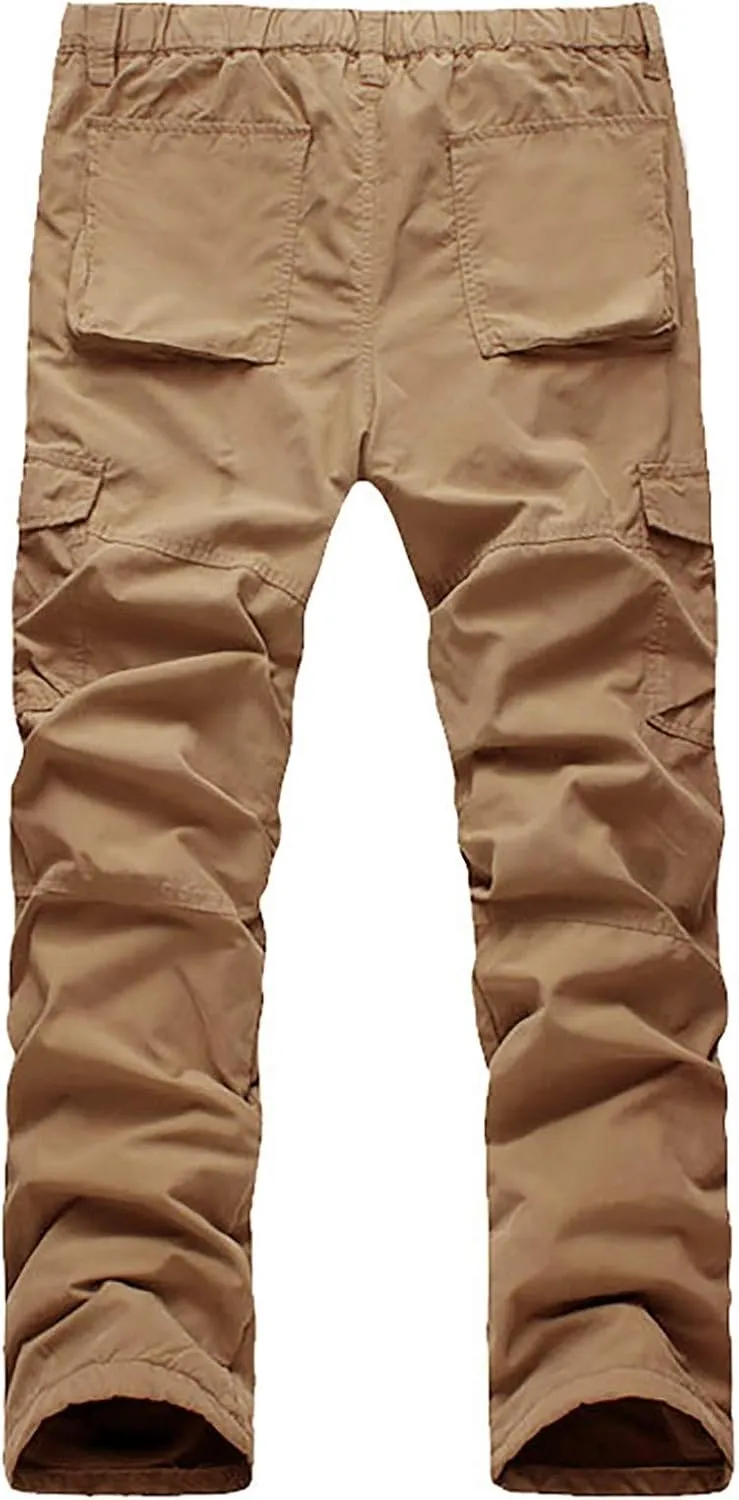 Sweatpants for Men Big and Tall Casual Mens Gifts Cargo Pants Hiking Workout Joggers and Zipper Pockets Men's Joggers