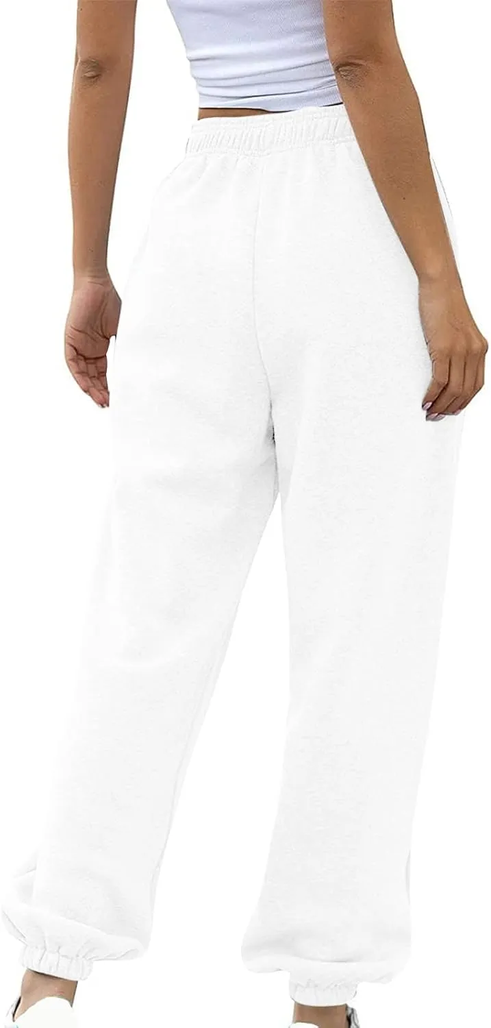Sweatpants for Women 2024 Loose Fit Sport Yoga Pants Trendy Casual Wide Leg Pants Stylish Running Lounge Pant Trousers