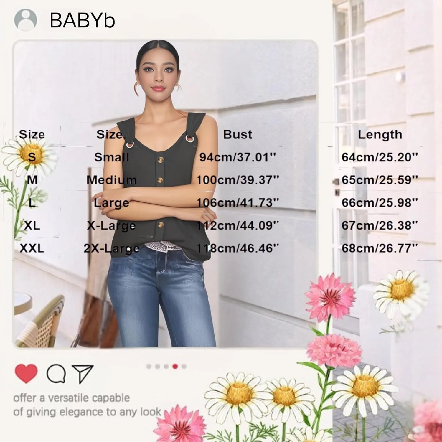 Tank Top for Women Loose Fit O Ring Shoulder Tank Tops Summer Casual Sleeveless Camisole Trendy Cute T Shirts Blouses