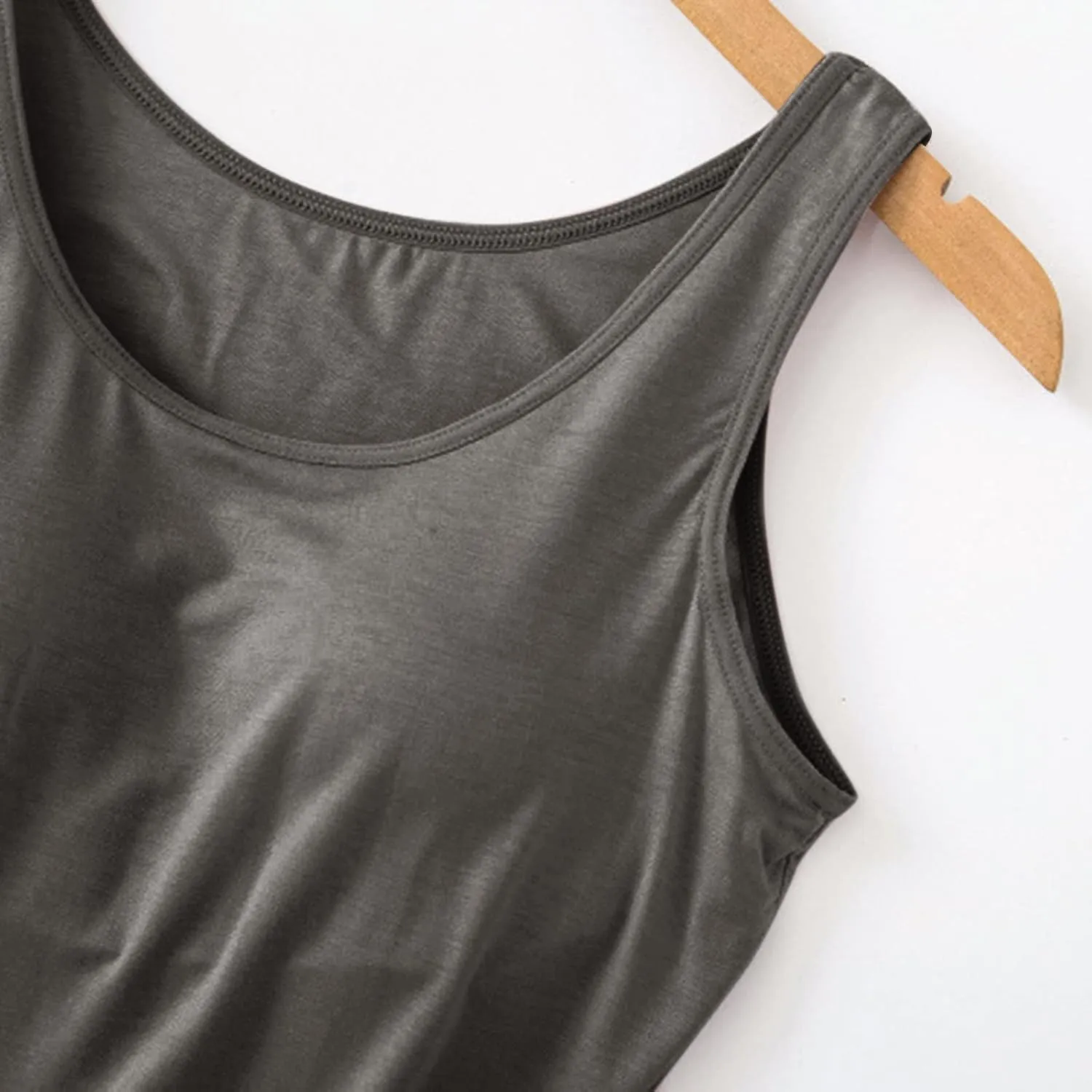 Tank Tops for Women Built With Chest Pads Five Fingers Cotton Shelf Bra Fitness Tanks Layering Workout Undershirts