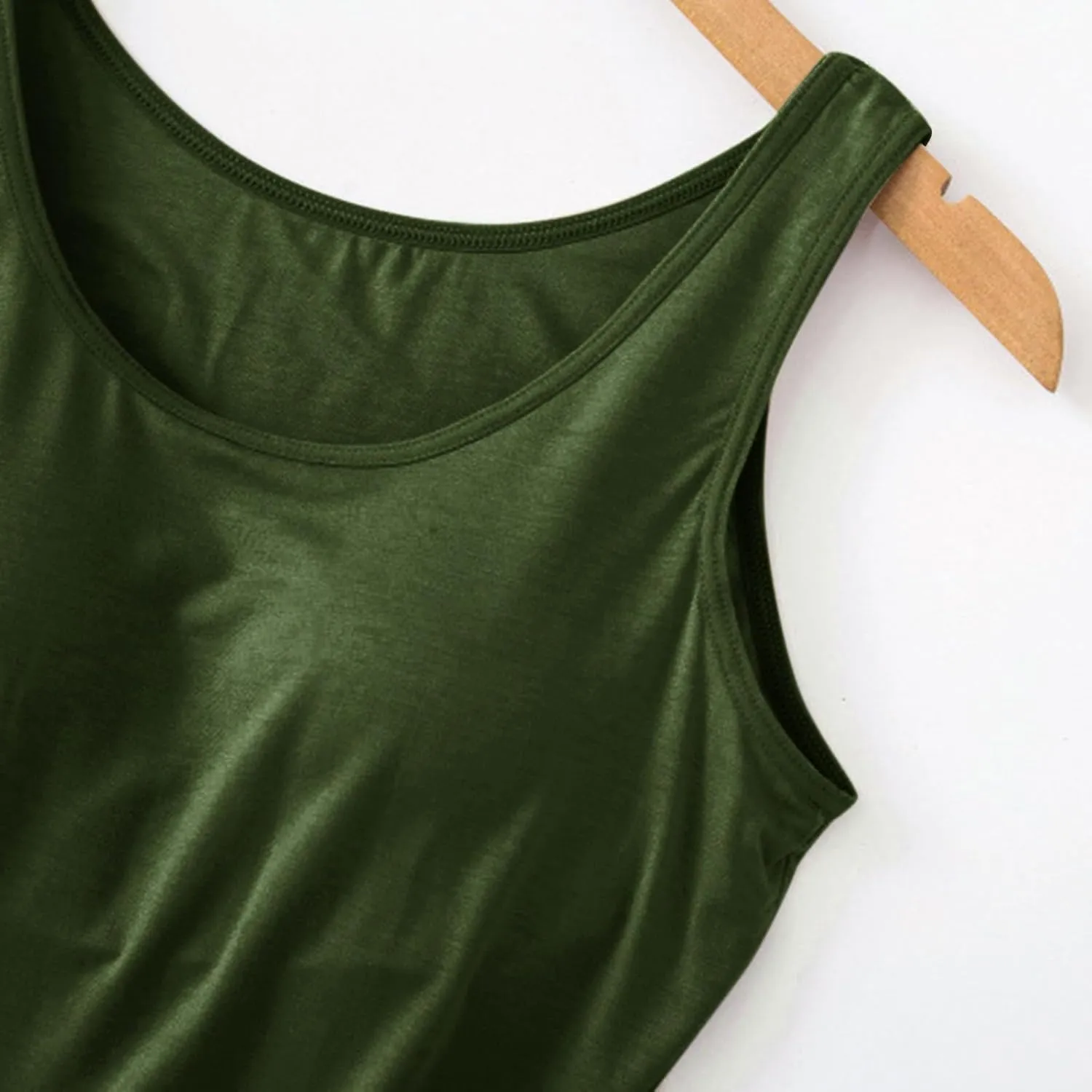 Tank Tops for Women Built With Chest Pads Five Fingers Cotton Shelf Bra Fitness Tanks Layering Workout Undershirts