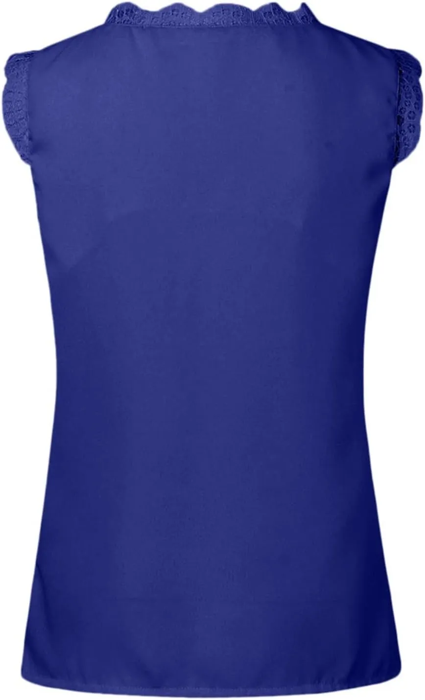 Tank Tops for Women Summer V Neck Silk Satin Blouse Sleeveless Shirt Business Casual Dressy Vacation Outfit