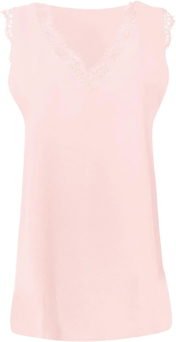 Tank Tops for Women Summer V Neck Silk Satin Blouse Sleeveless Shirt Business Casual Dressy Vacation Outfit