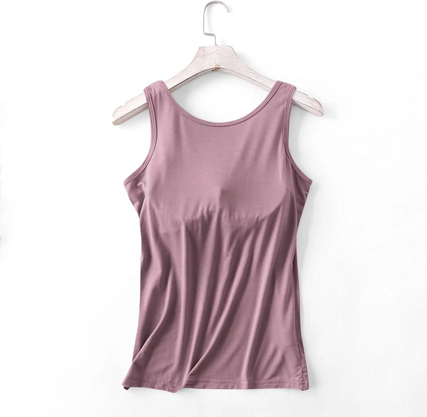 Tank Tops for Women with Built in Bras Loose Yoga Workout Top Basic Sleeveless Stretchy Gym Shirts Summer Undershirts