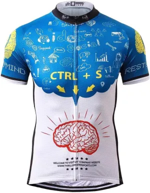Thriller Rider Sports Mens Rest Your Mind Outdoor Sports Mountain Bike Short Sleeve Cycling Jersey