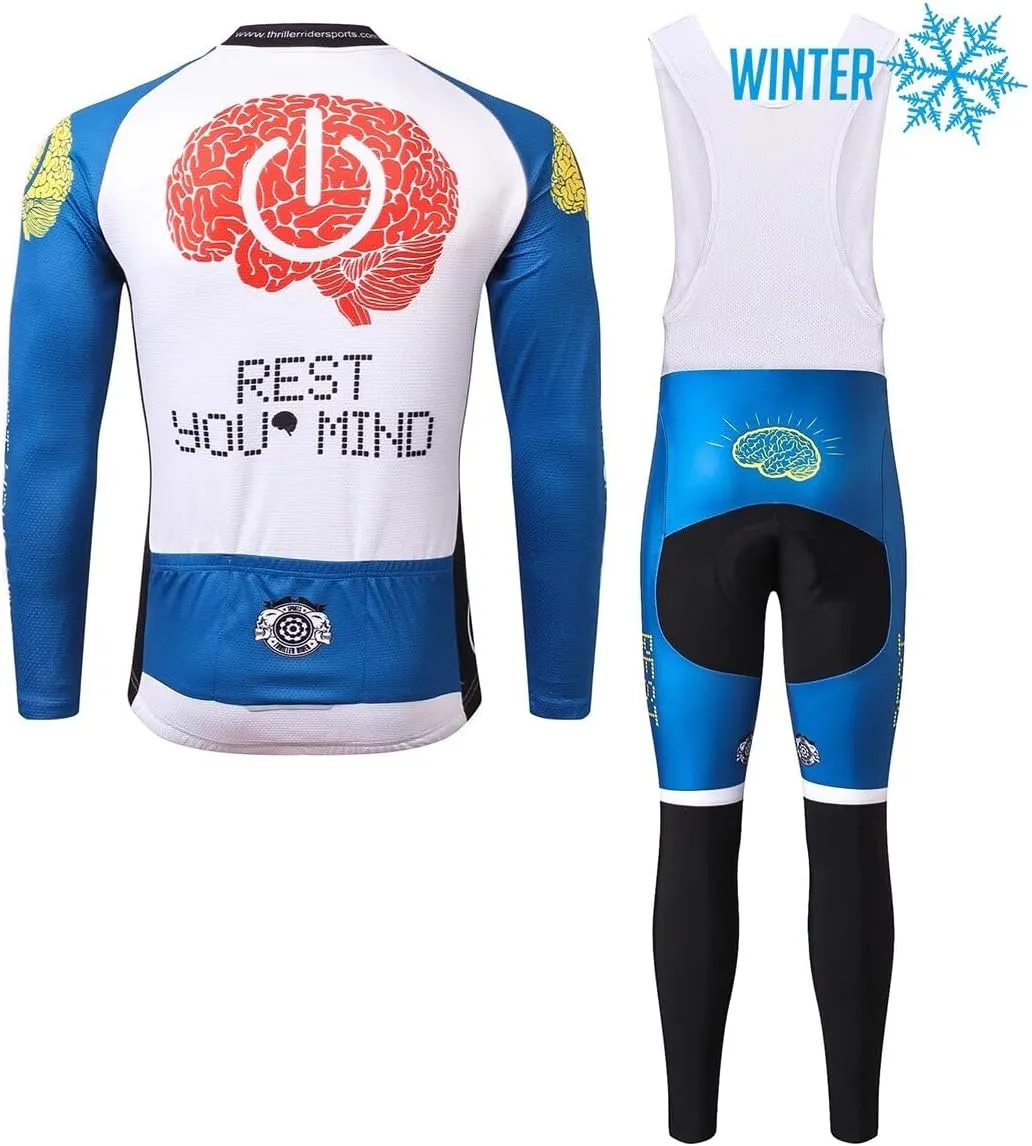 Thriller Rider Sports Mens Rest Your Mind Outdoor Sports Mountain Bike Short Sleeve Cycling Jersey