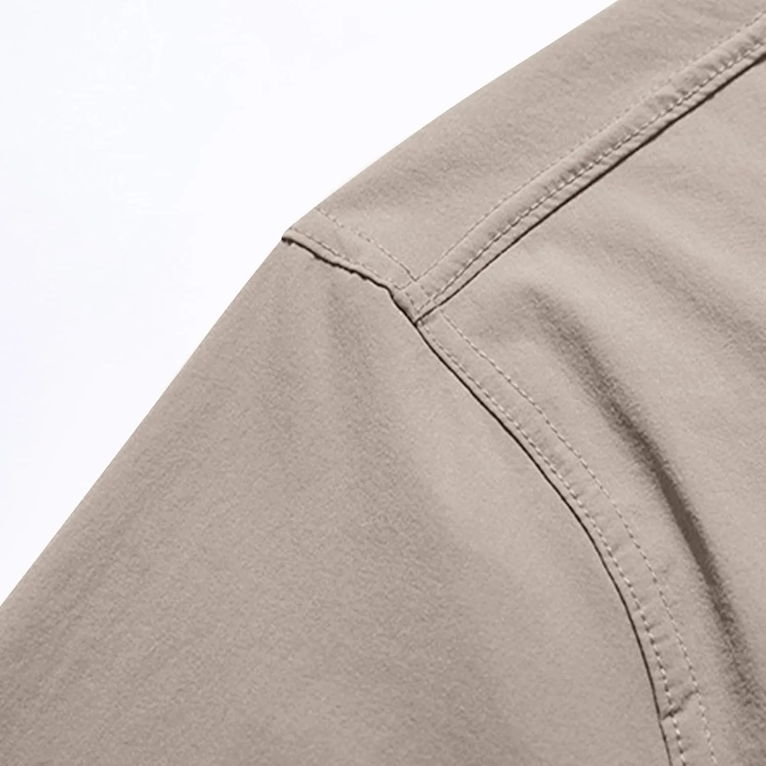 Uillui Men's Ripstop Military Work Fishing Shirts Button Down Long Sleeve Tactical Shirts Breathable Outdoor Hiking T-Shirts