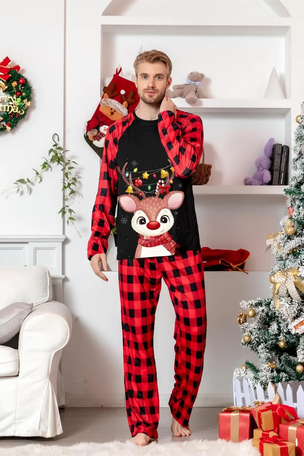 Umeyda Matching Pajamas Sets - Christmas Family Pjs