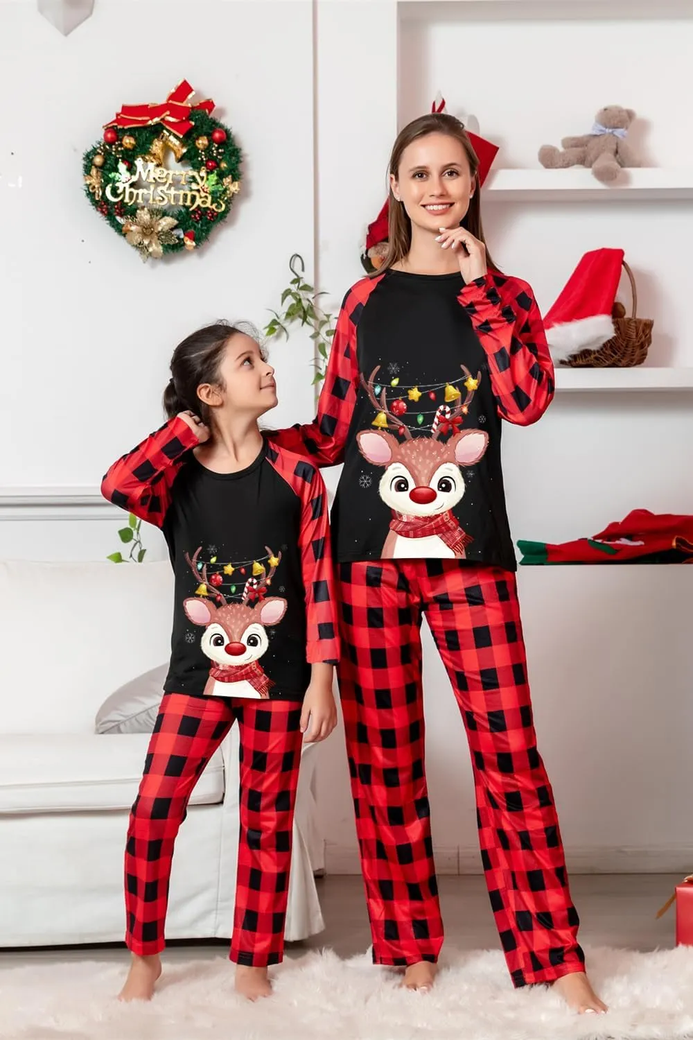 Umeyda Matching Pajamas Sets - Christmas Family Pjs