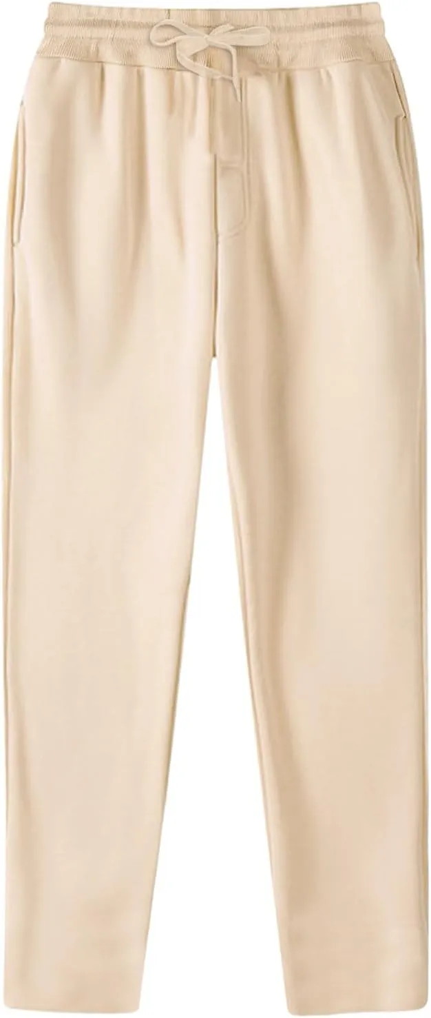 Vickyleb Men's Hiking Cargo Pants Relaxed Fit Drawstring Elastic Waist Sweatpants Sports Athletic Trousers with Pockets