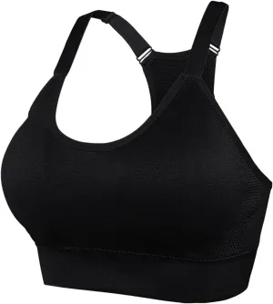 Women 2 Pack Sports Bra Racerback Slim Fit Quick Dry Bra Workout Gym Crop Tank Top Seamless Camisole with Straps