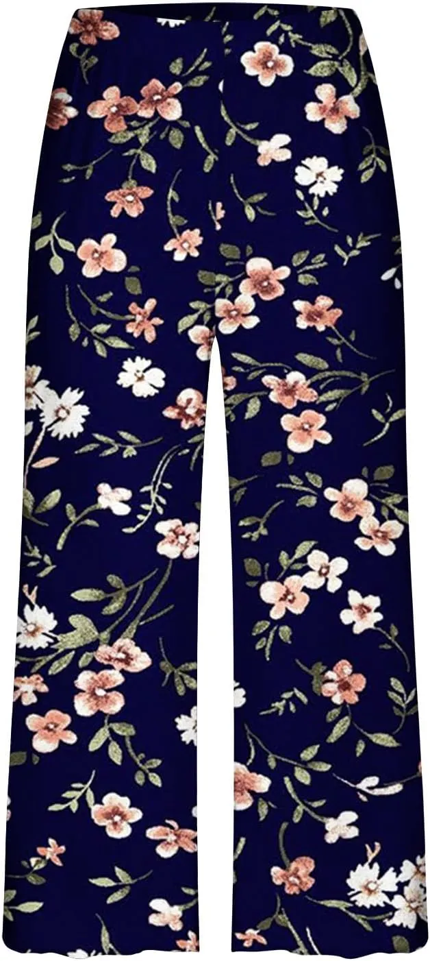Women Lounge Set Short Sleeve Sleepwear 2 Piece Capri Pajamas Sets Casual Tops Pants Ladies Summer Pjs with Pockets