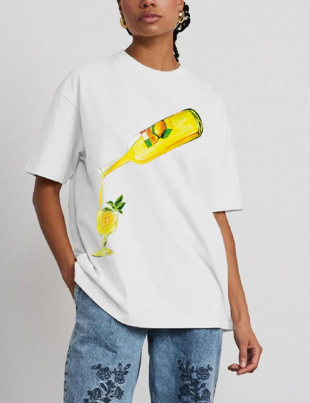 Women Y2k Cute Fruit Tshirt Graphic Oversized Tees Picnic Boyfriend Tee Shirts Vintage Aesthetic Summer Tops