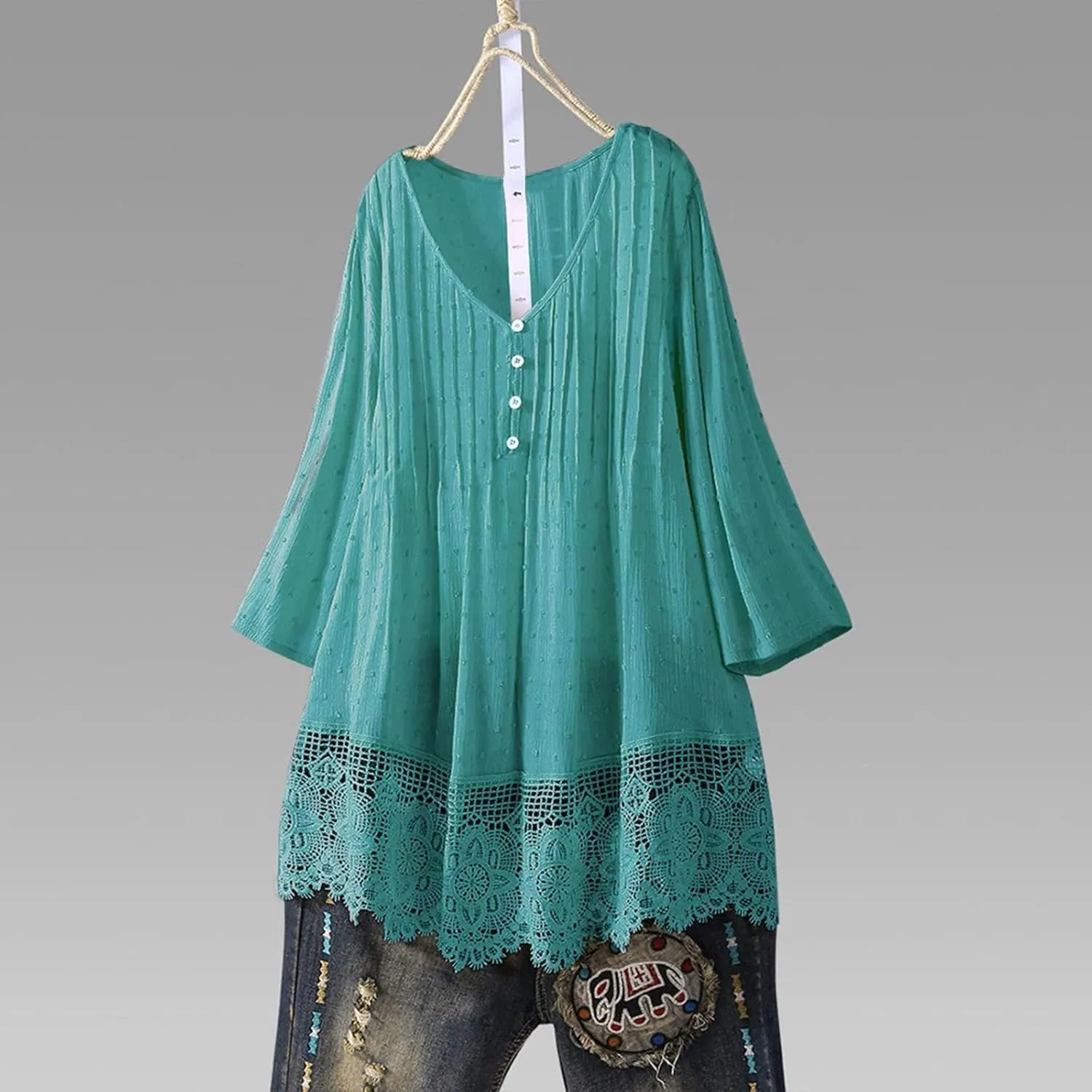 Women's Button Up Shirts Solid Color Long Sleeve Linen Summer Casual 2025 Fashion Blouse Top Loose Tunic Top