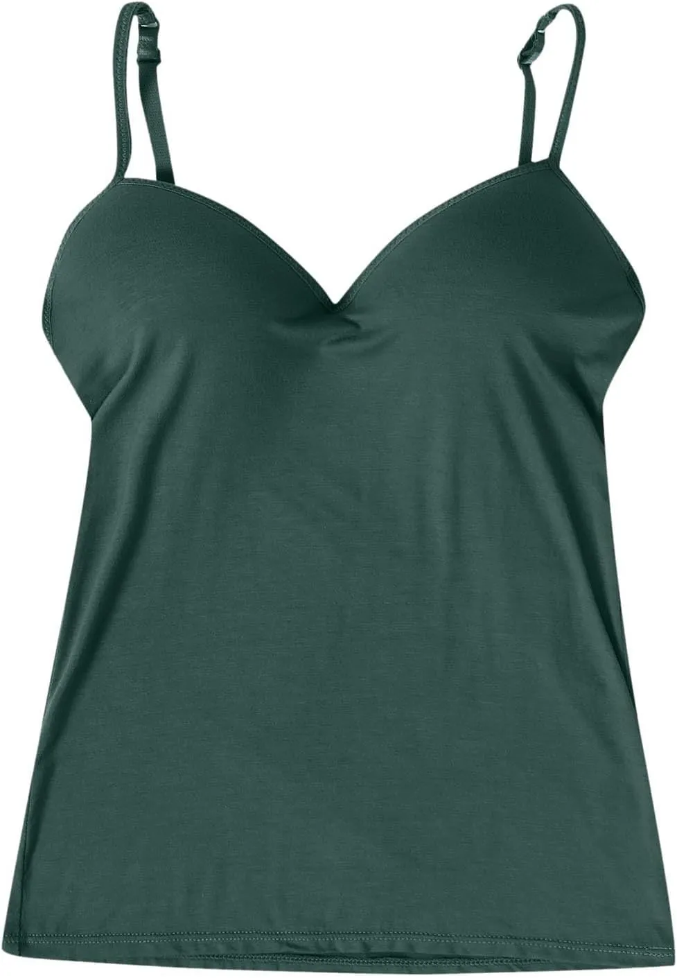 Women's Seamless Support Camisoles Built-In Bra Yoga Tanks with No Underwire & Padded Cups Workout Tops