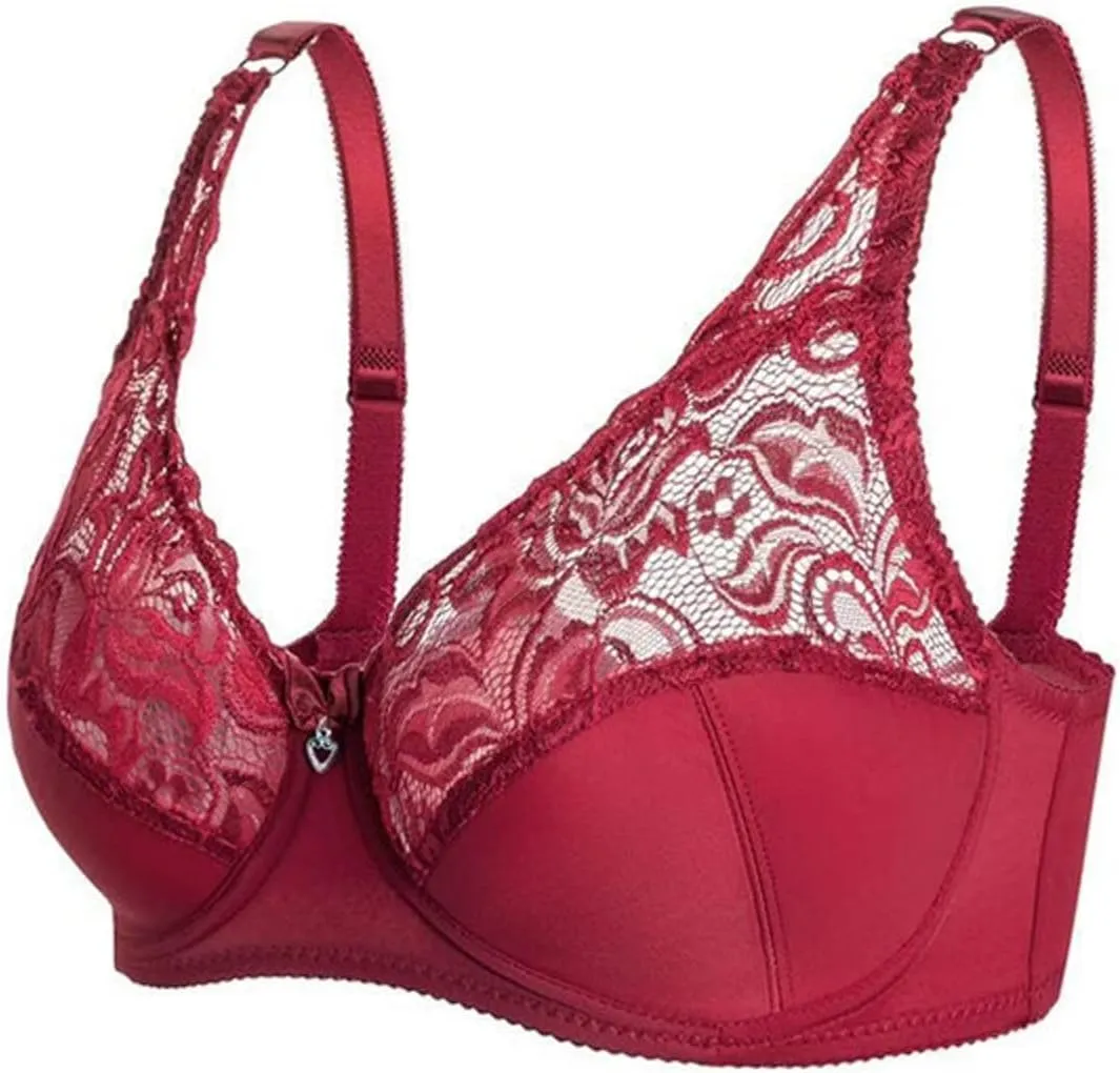 Womens Sexy Seamless Bra, No Underwire Wireless Deep V Adjustable Straps Comfortable Everyday Bra with Support