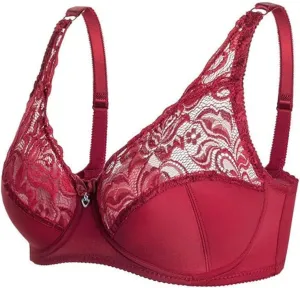 Womens Sexy Seamless Bra, No Underwire Wireless Deep V Adjustable Straps Comfortable Everyday Bra with Support
