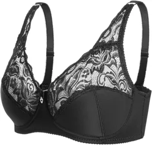 Womens Sexy Seamless Bra, No Underwire Wireless Deep V Adjustable Straps Comfortable Everyday Bra with Support