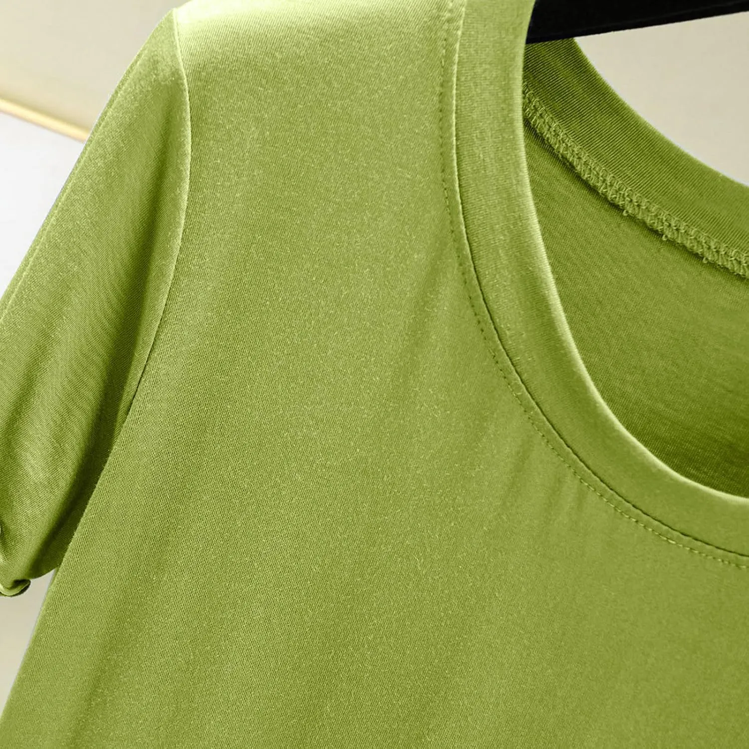Women's Sleep T-Shirt Crew Neck Pajamas Top Short Sleeve Sleepwear Soft Pjs Tshirts Loose Comfy Lounge Pajamas Shirt