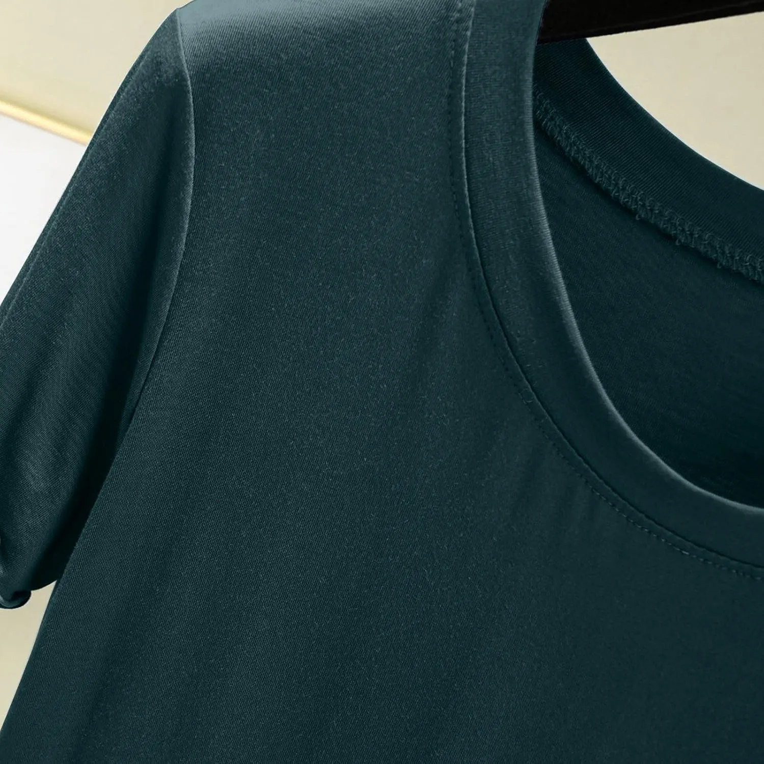 Women's Sleep T-Shirt Crew Neck Pajamas Top Short Sleeve Sleepwear Soft Pjs Tshirts Loose Comfy Lounge Pajamas Shirt
