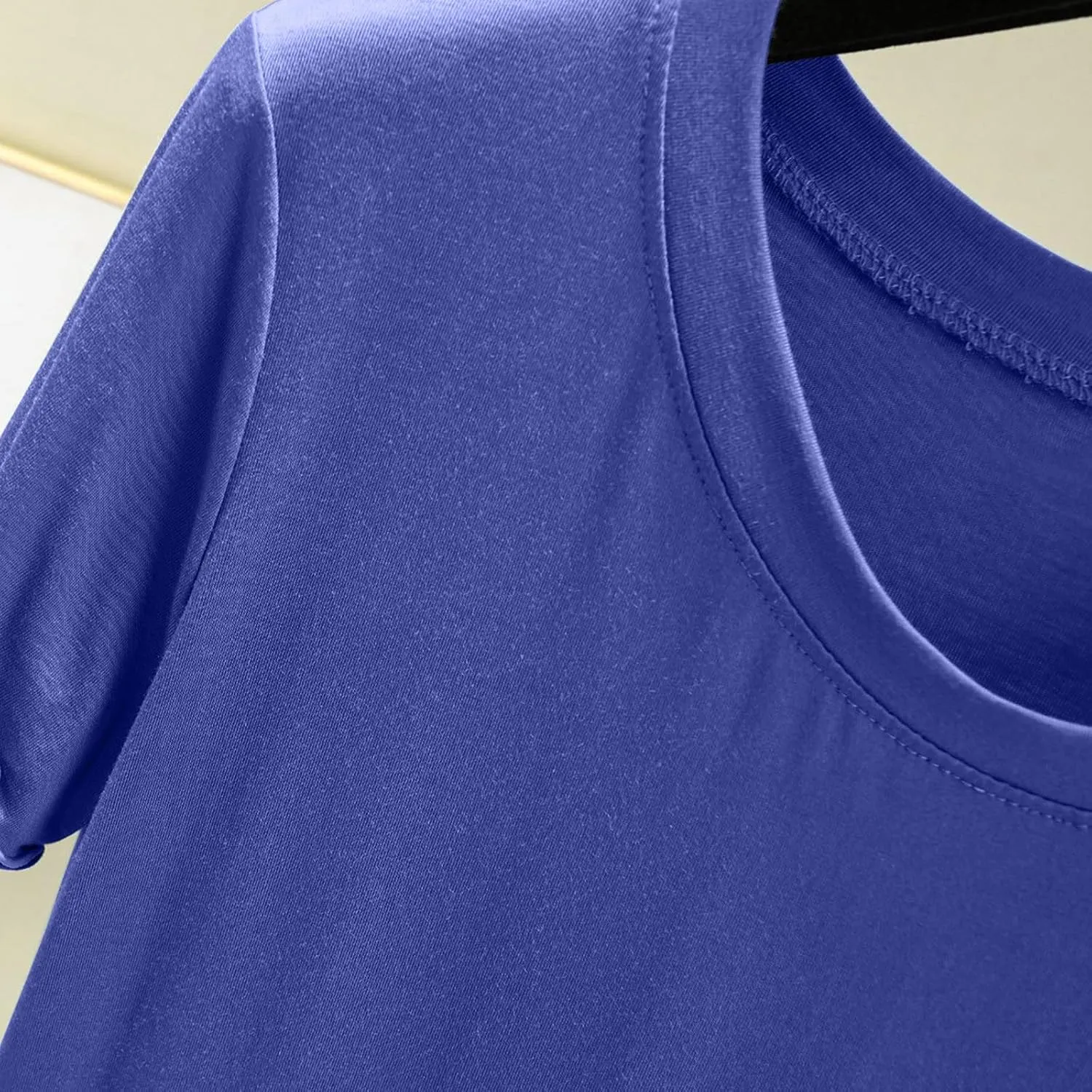 Women's Sleep T-Shirt Crew Neck Pajamas Top Short Sleeve Sleepwear Soft Pjs Tshirts Loose Comfy Lounge Pajamas Shirt