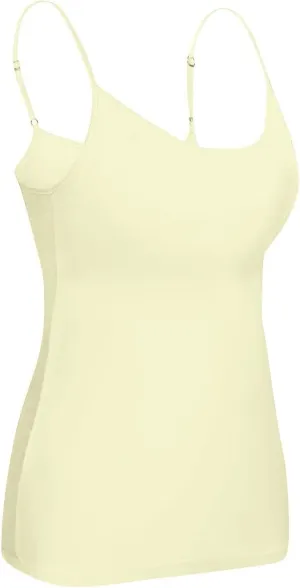 Women's Summer Shelf Bra Camisole Tops Adjustable Spaghetti Strap Cami Tank Cotton Undershirts