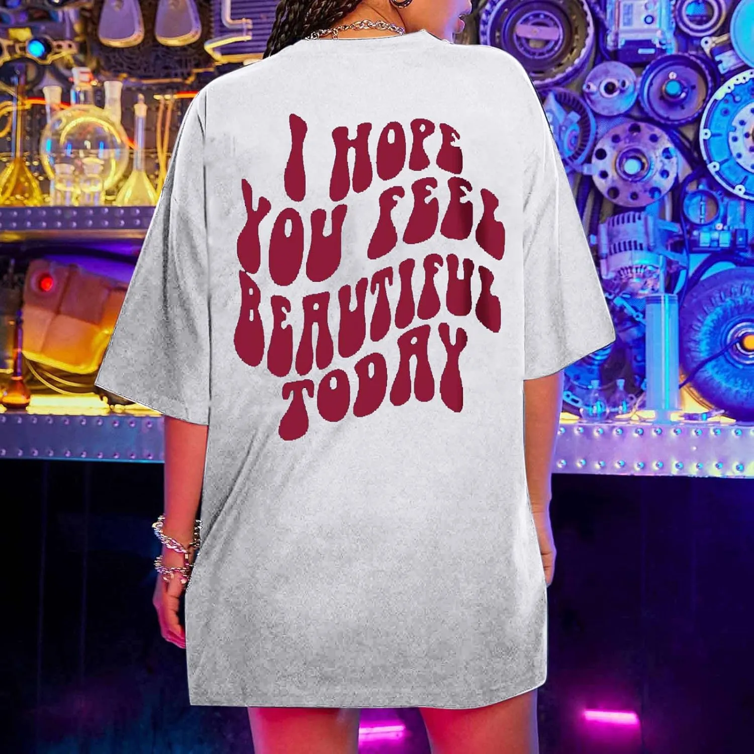 Womens Summer Tops Short Sleeve Tees Cute Tshirt for Teen Girls Graphic Tees Pullover Oversized T Shirts