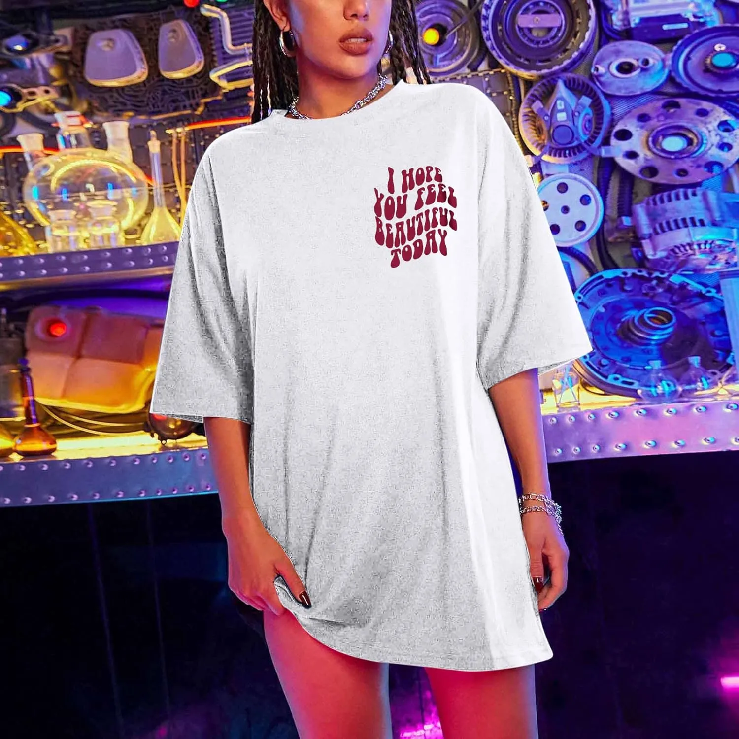 Womens Summer Tops Short Sleeve Tees Cute Tshirt for Teen Girls Graphic Tees Pullover Oversized T Shirts