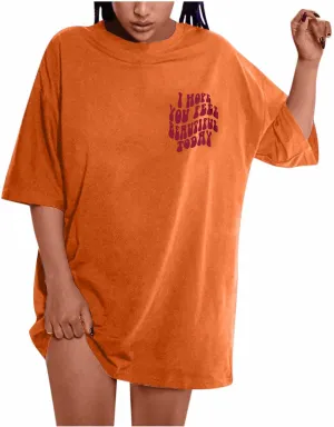 Womens Summer Tops Short Sleeve Tees Cute Tshirt for Teen Girls Graphic Tees Pullover Oversized T Shirts