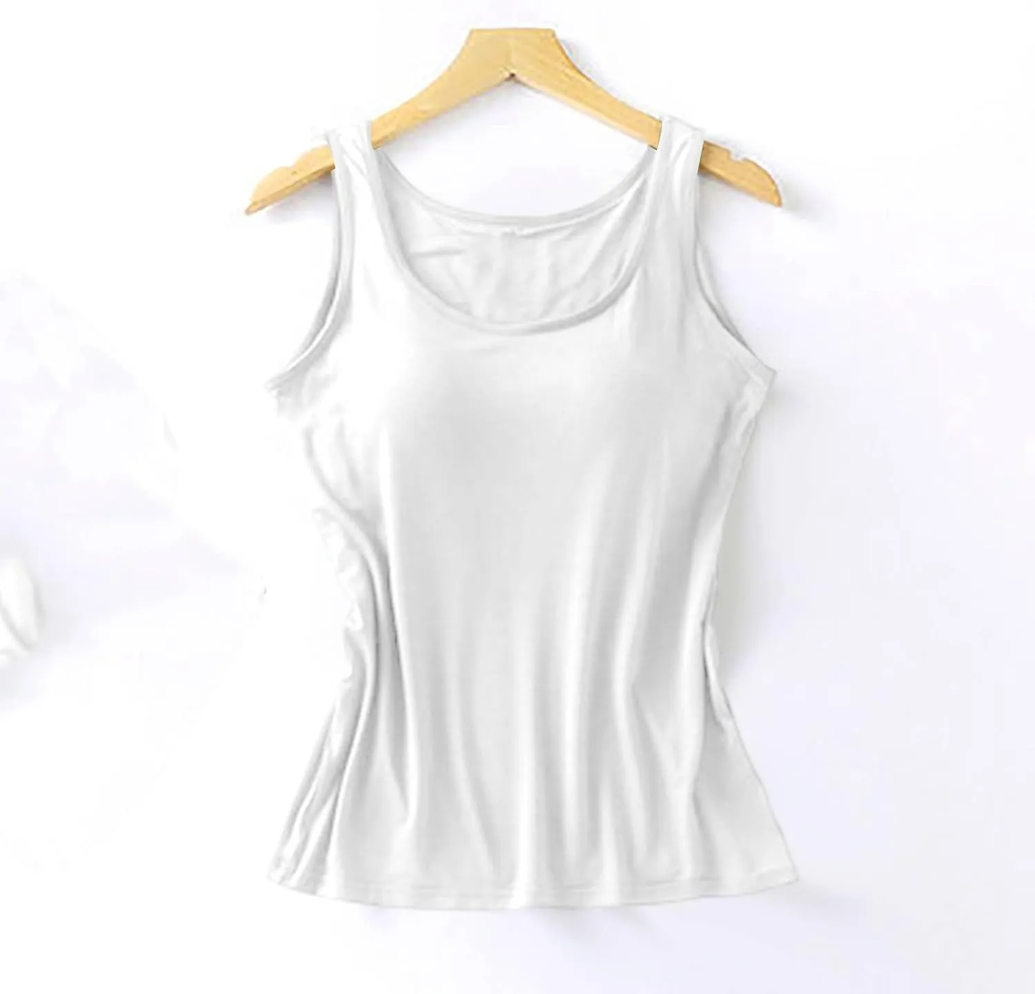 Womens Tank Tops with Built in Bra 2025 Summer Casual Sleeveless Padded Padded Sports Workout Yoga Gym Undershirt