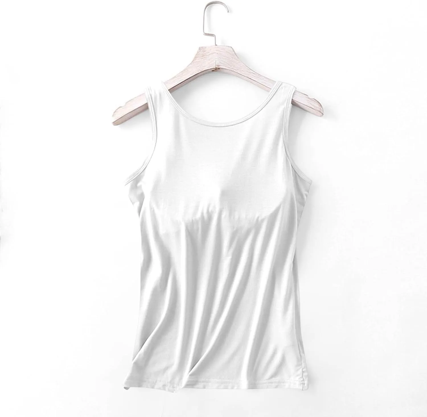 Womens Tank Tops with Built in Bra 2025 Summer Casual Sleeveless Padded Padded Sports Workout Yoga Gym Undershirt