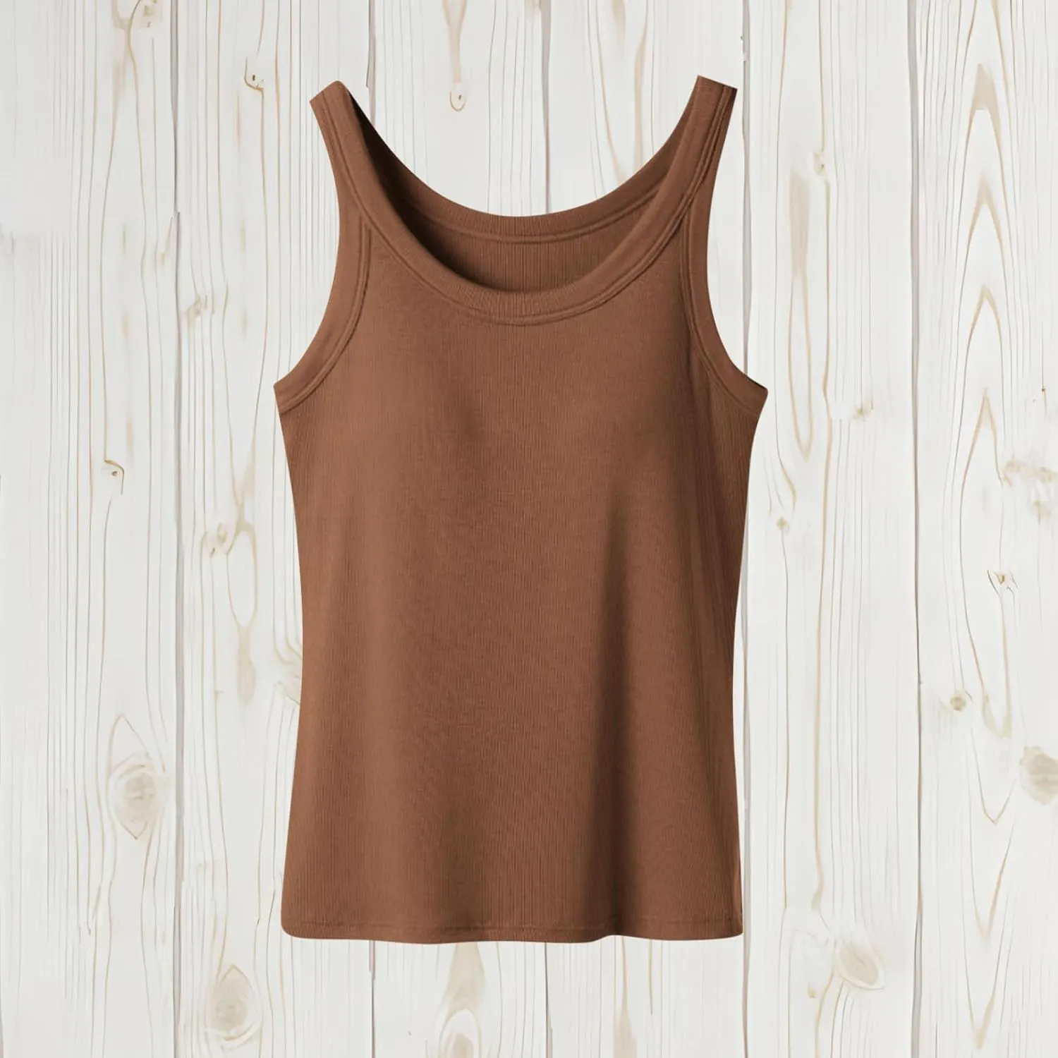 Women's Tank Tops with Built in Bras Athletic Yoga Undershirts Summer Strap Layer Cami Camisole Top with Chest Pad