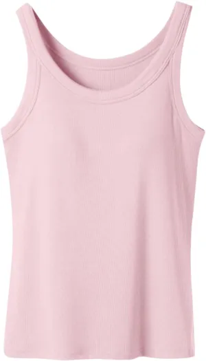 Women's Tank Tops with Built in Bras Athletic Yoga Undershirts Summer Strap Layer Cami Camisole Top with Chest Pad