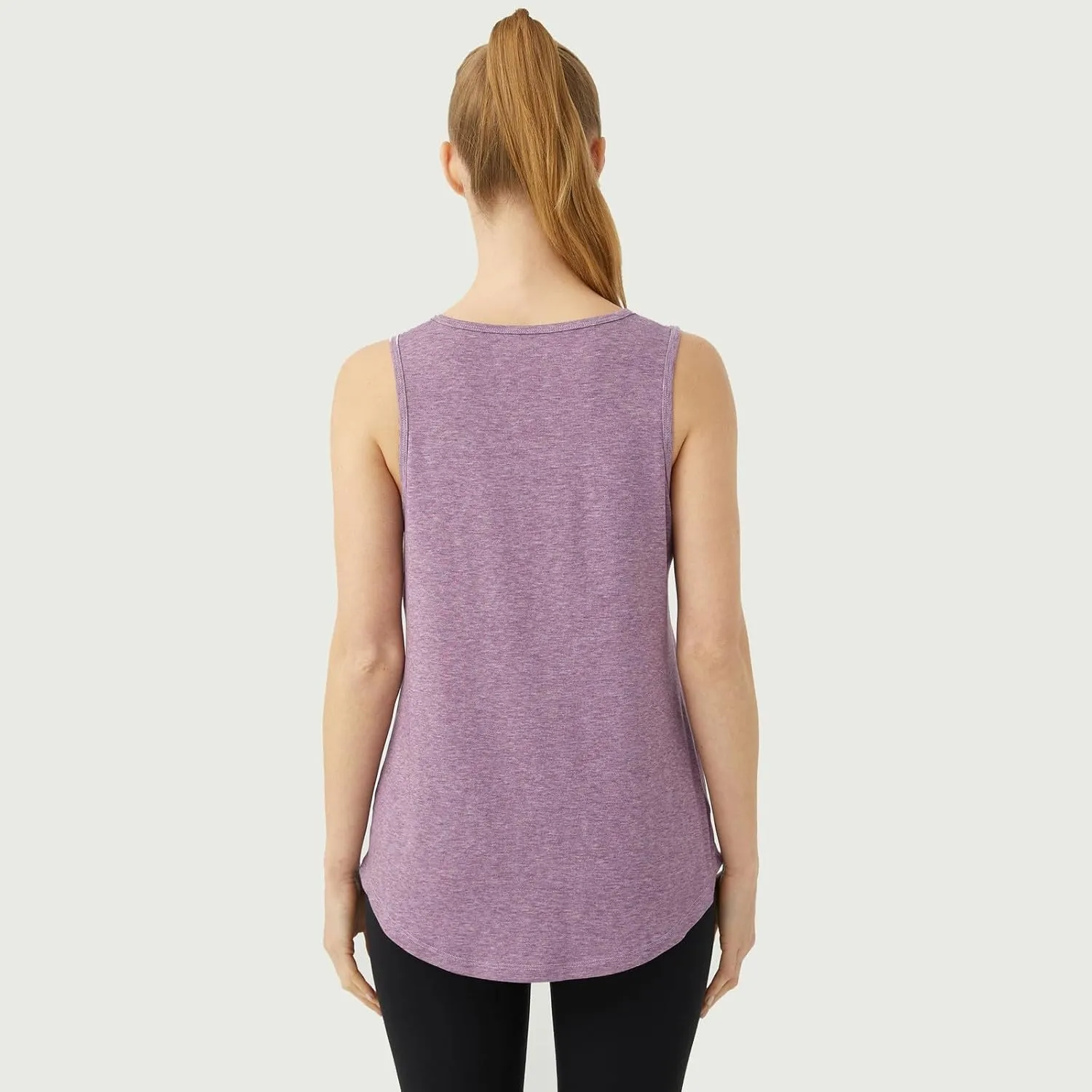 Women's Workout Tops Sleeveless Athletic Tops Solid Color Running Tank Top for Sports Exercise
