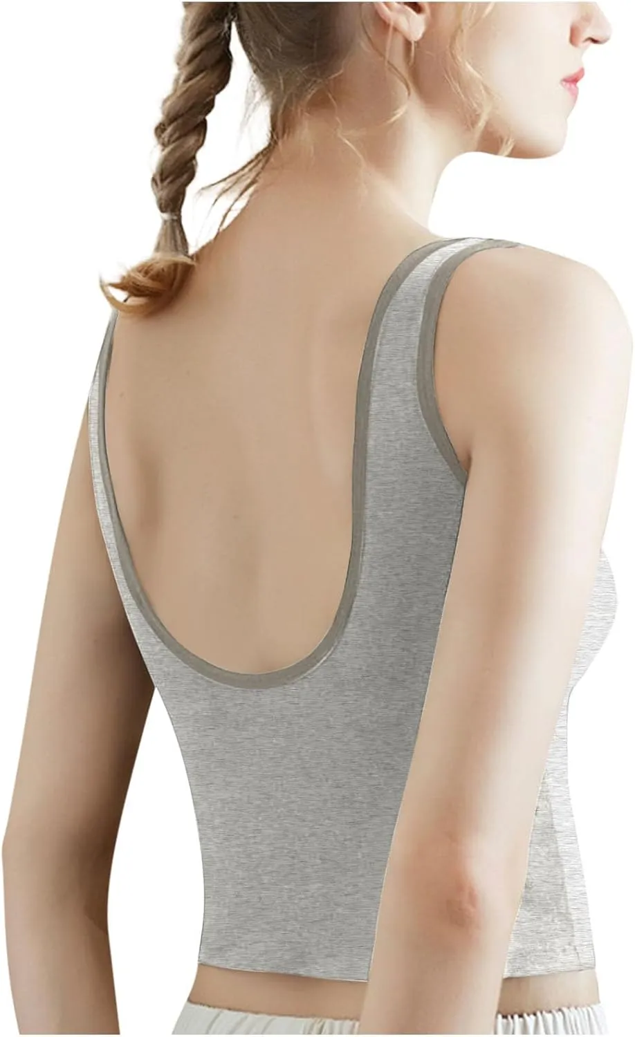 Womens Yoga Tank Tops Sleeveless Round Neck Cropped Vests Elastic Skinny Solid Color Casual Sporting Fitness Camisoles