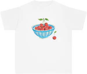 Y2k Graphic Baby Tees for Women Fruit Bow Shirt Crop Top Vintage Aesthetic Teen Girl Clothes 90s Summer Clothing