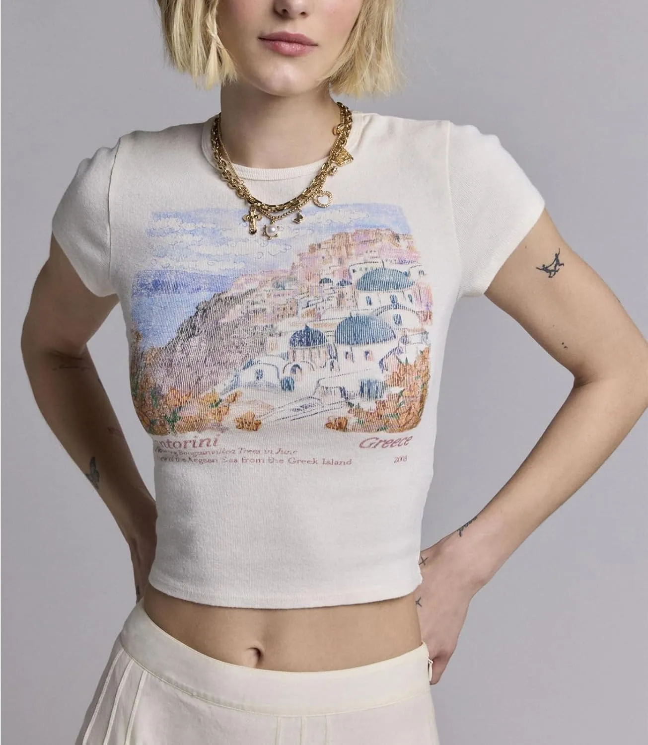 Y2K Graphic Tees for Women Retro Aesthetic Pattern Crop Tops Teen Girls Crewneck Vintage Baby Tee Slim Fit Shirt