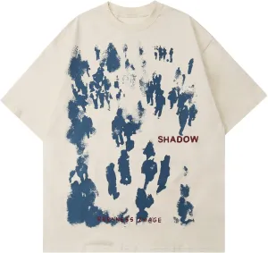 Y2K Vintage Tees for Men Women Grunge Clothes Oversized Graphic Tees Cartoon Printed Short Sleeve T Shirts