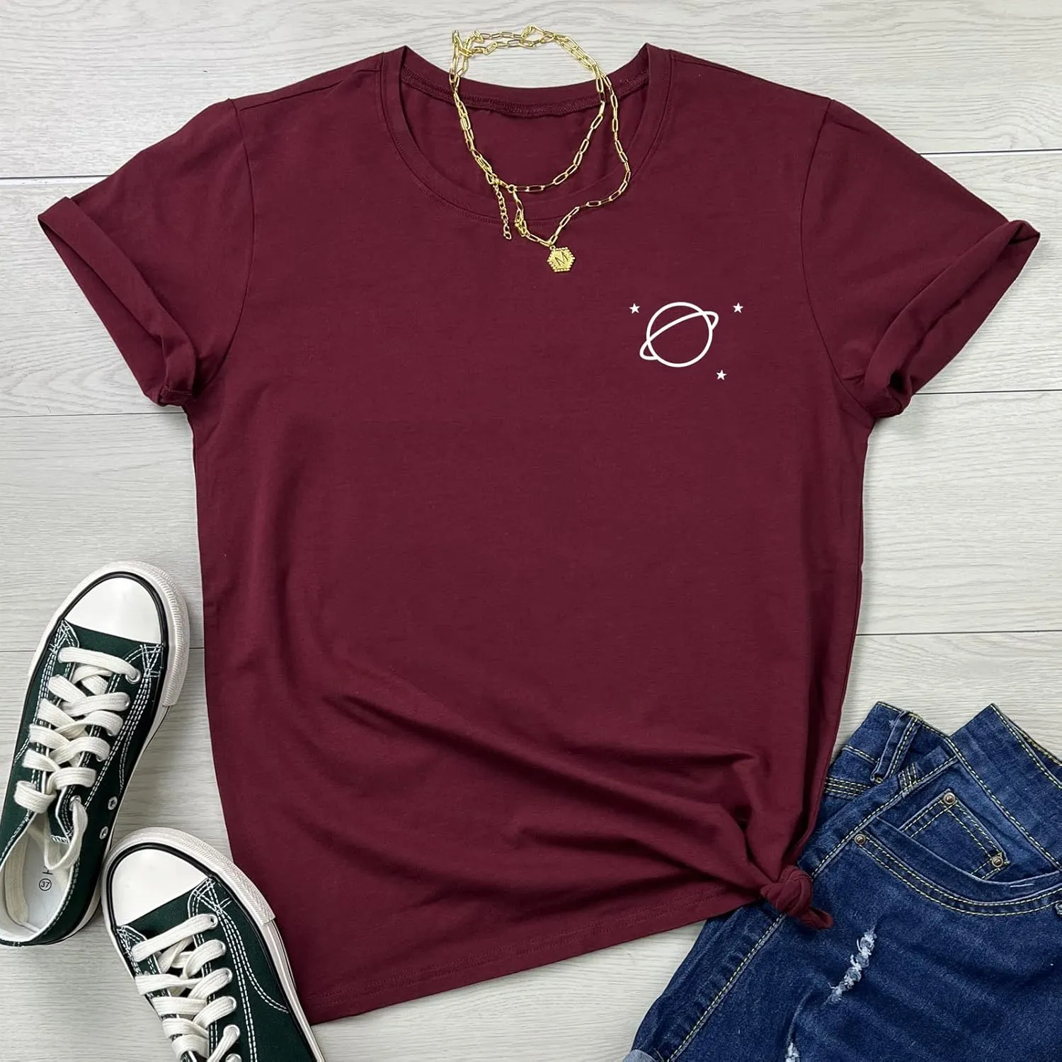 YITAN Women Cute Tees Graphic Tops