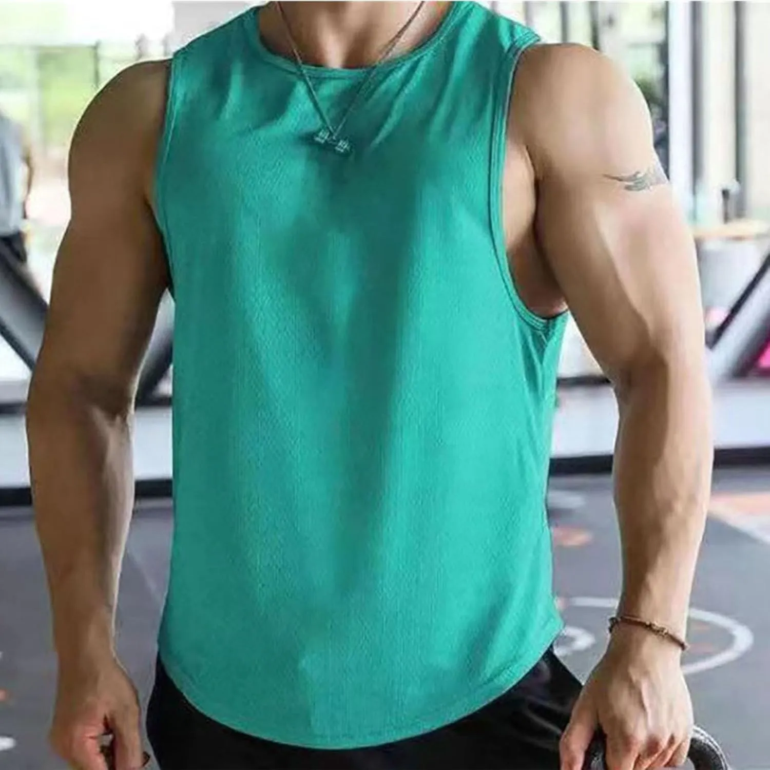 Zeiyignr Workout Tank Tops for Men Quick Dry Gym Fitness Tanks Muscle Bodybuilding Sleeveless Shirt Athletic Running Tank Top