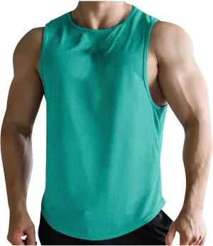 Zeiyignr Workout Tank Tops for Men Quick Dry Gym Fitness Tanks Muscle Bodybuilding Sleeveless Shirt Athletic Running Tank Top